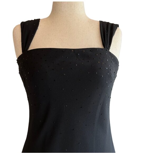 Jones Wear Dress Prom Formal Size 10/M Black Sequins - Picture 2 of 7